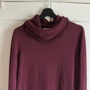 Cozy turtleneck sweater dress